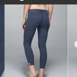 Lululemon leggings with ruching details